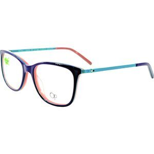 Ocean Pacific PO855 Female Plastic Eyeglass Frame Purple Laminate 48-16